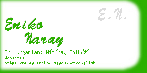 eniko naray business card